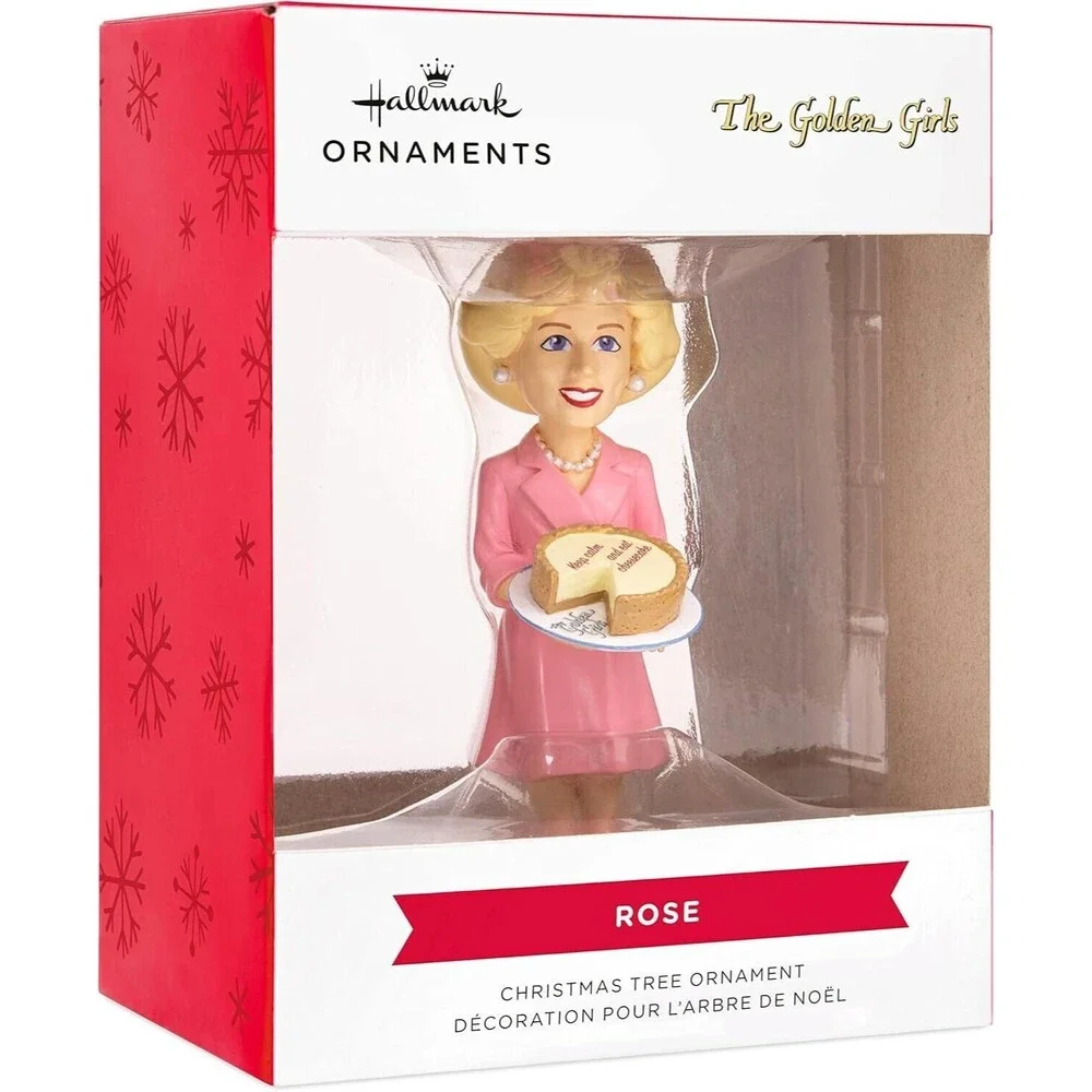 HALLMARK BETTY WHITE GOLDEN GIRLS ROSE NYLAND Christmas ORNAMENT NEW IN RED BOX
